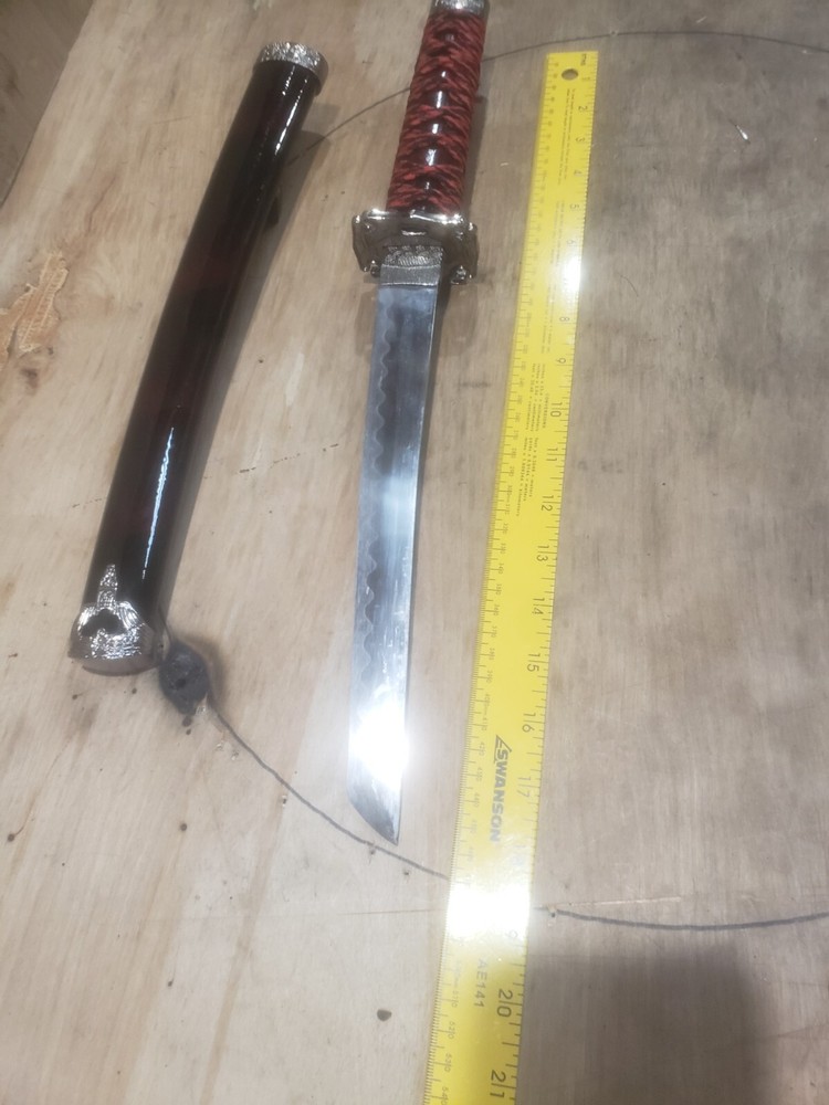 18 Inch Steel Short Sword with Scabbard