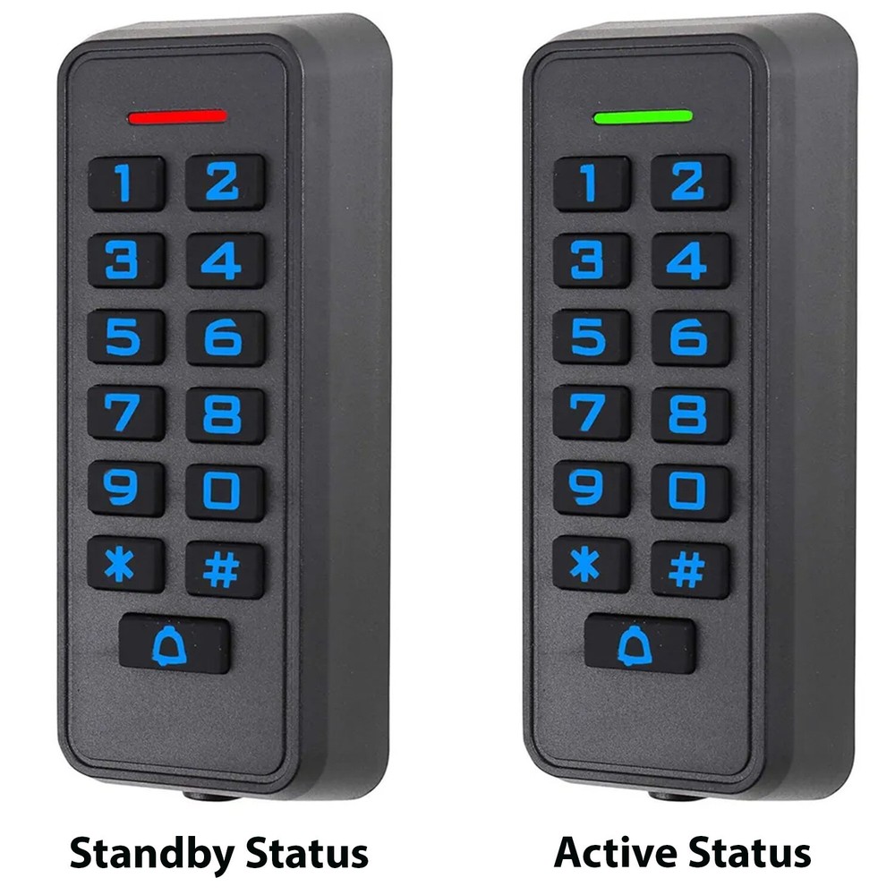 Standalone IP68 Access Control Keypad Card Reader WG26 2000 Users App Control