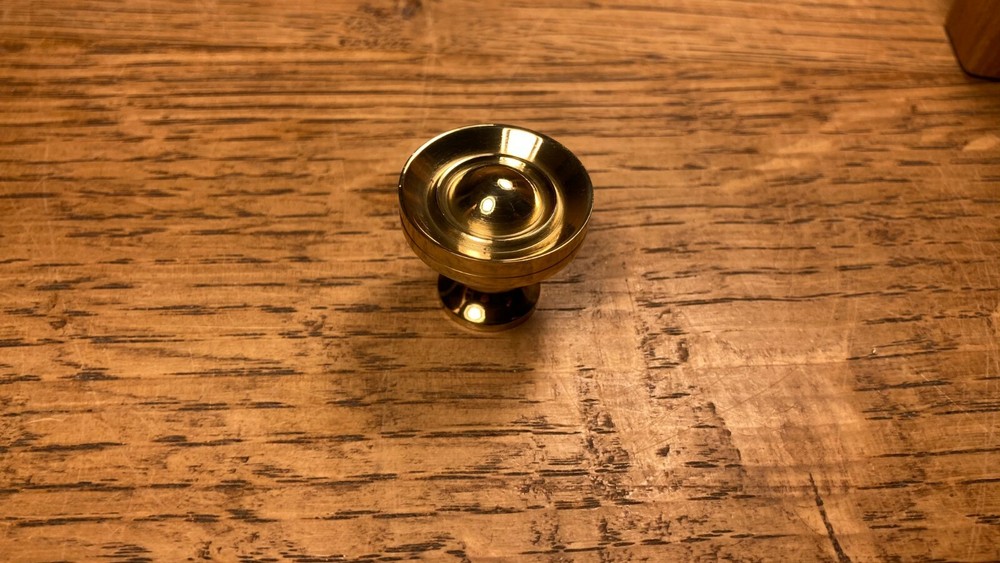 Solid Brass Knob Pull Vintage / Antique Furniture Replacement Hardware