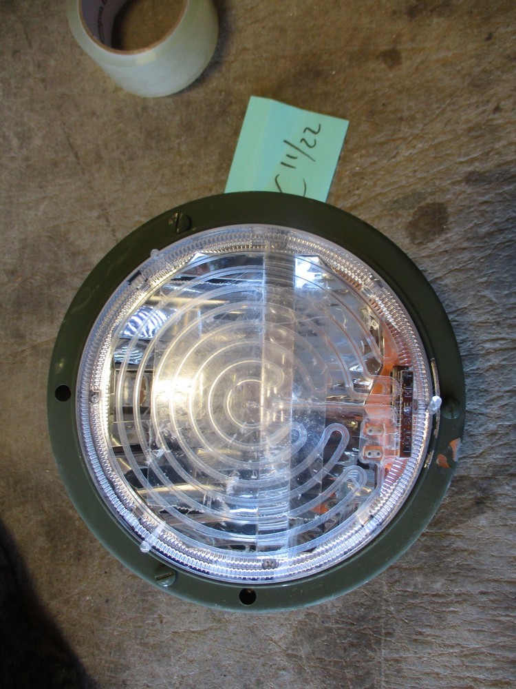 NOS Interlog LED Heated Headlight, 24v, Damaged Mount, Scuffs, for HMMWV