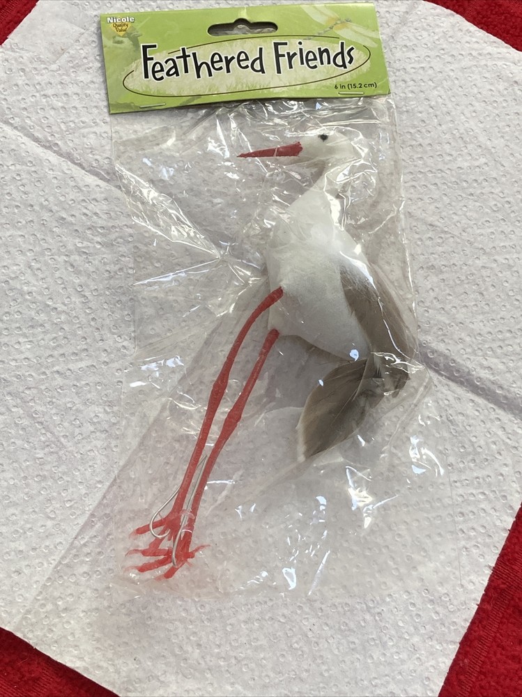 “STORK” 6” CRAFTING BIRD -NIP