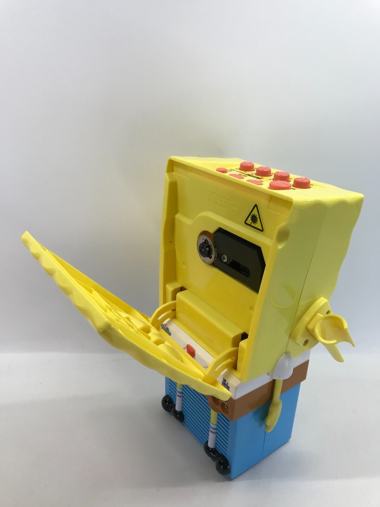 spongebob karaoke cd player 2003 rare - missing microphone - tested