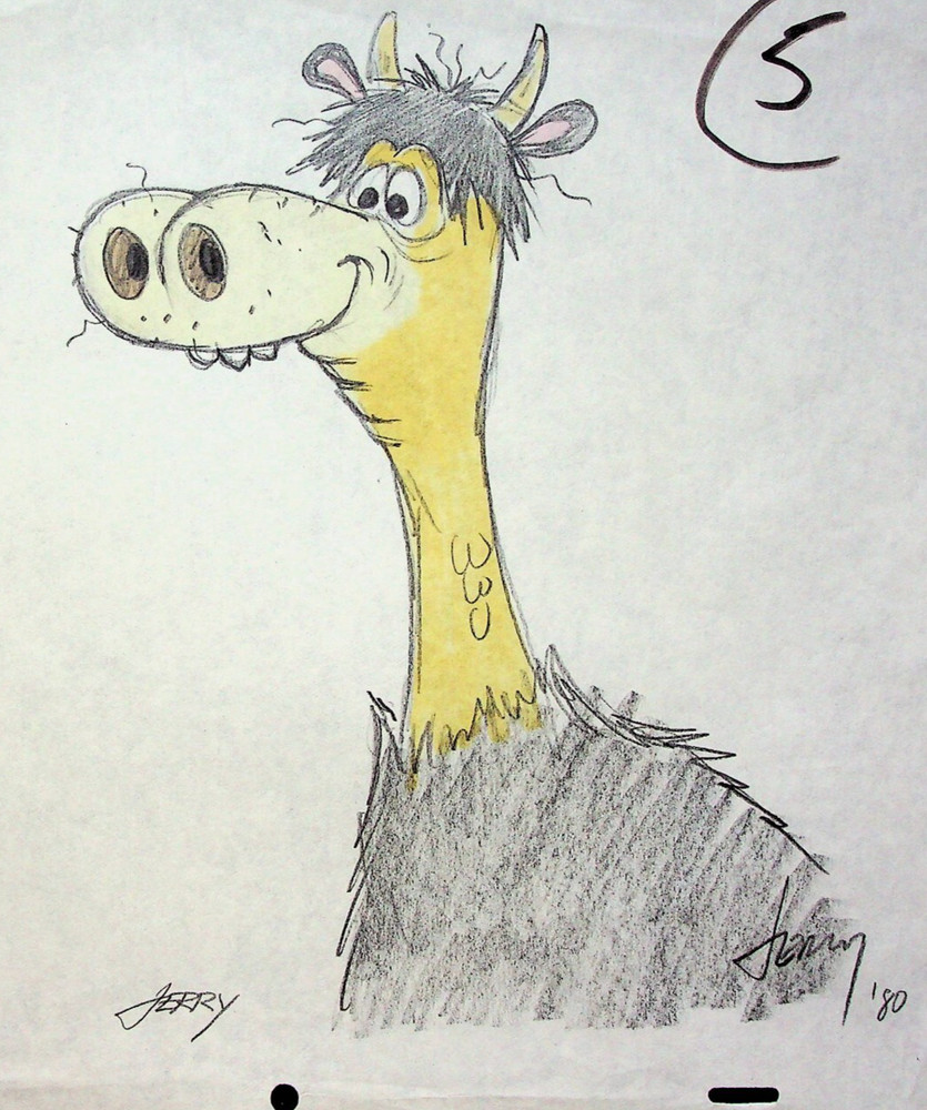 Daffy Dragons (Unreleased) JERRY EISENBERG Signed Hand-Drawn Character Layout#LF