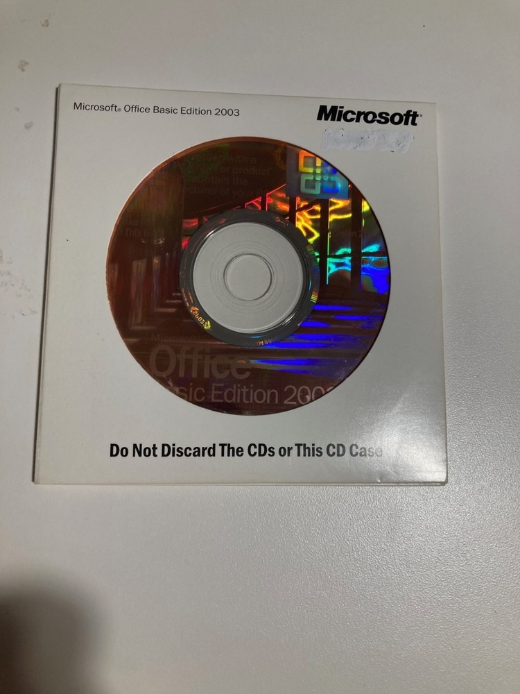 Microsoft Office Basic Edition 2003 CD With Activation Code/Key