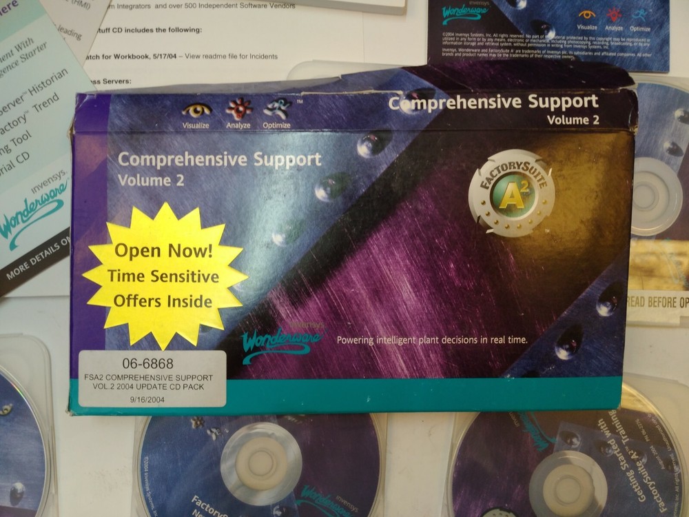 Invensys Wonderware FSA2 Customer Support Vol. 2 2004 Update CD Pack