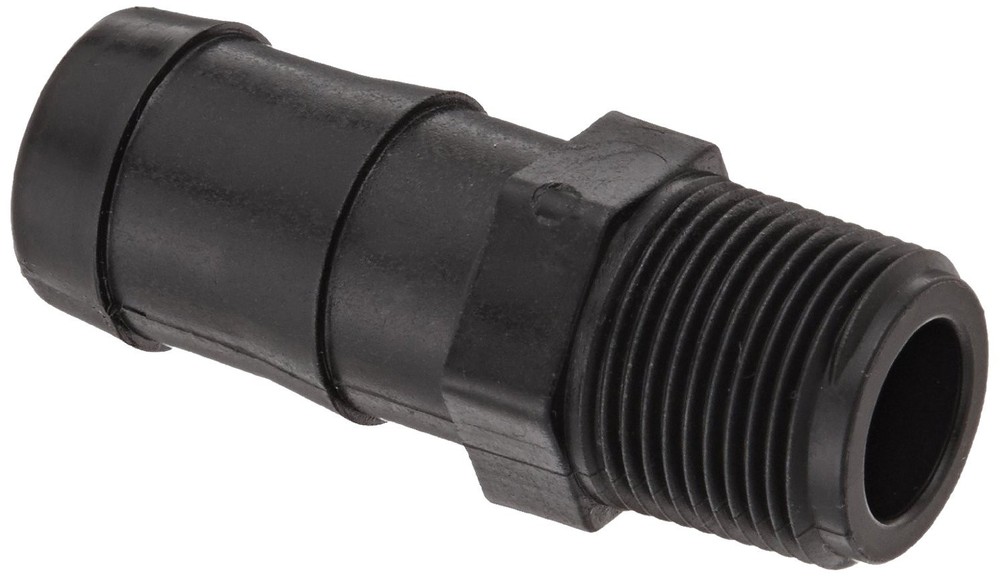 Banjo Poly Hose Fitting Adapter 1" Male Thread X 1-1/4" Hose Barb - HB100-125