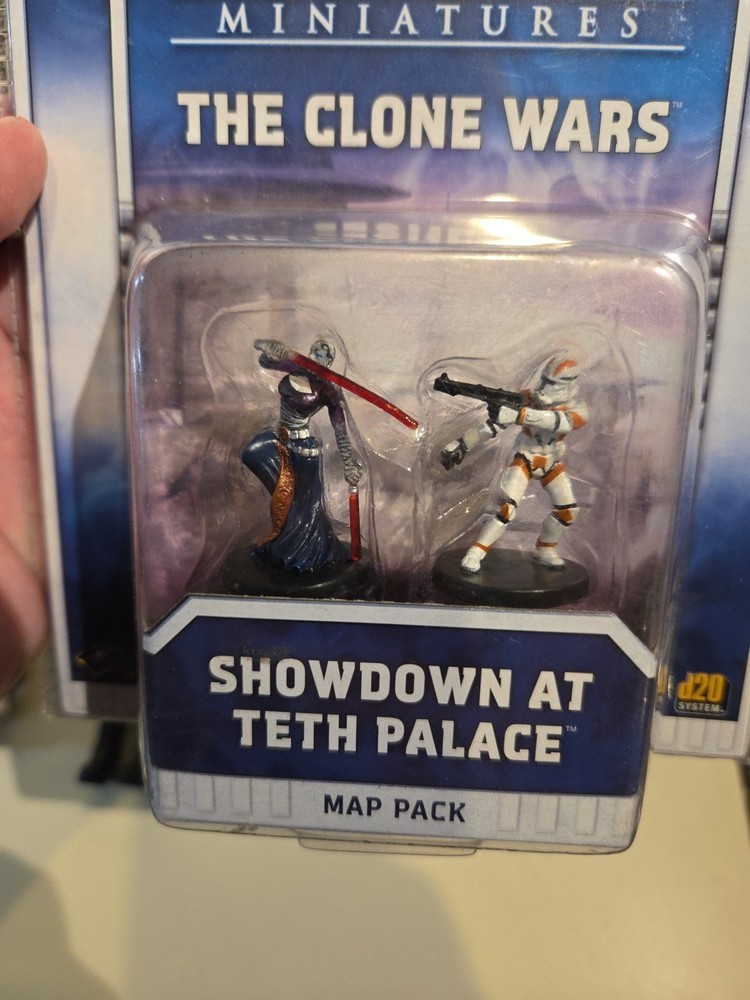 WOTC Star Wars Minis Clone Wars - Showdown at Teth Palace Map Pack EX