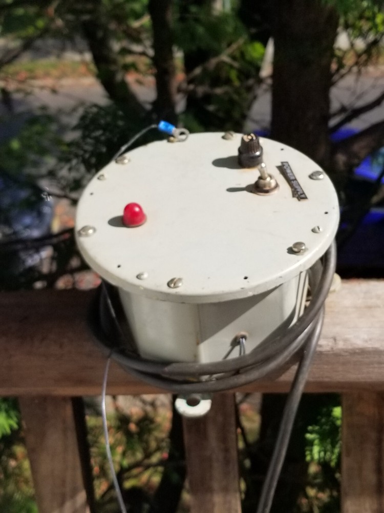 NAVAL SHIP WALL MOUNT ELECTRIC POWER SUPPLY 7.75"  DIAMETER