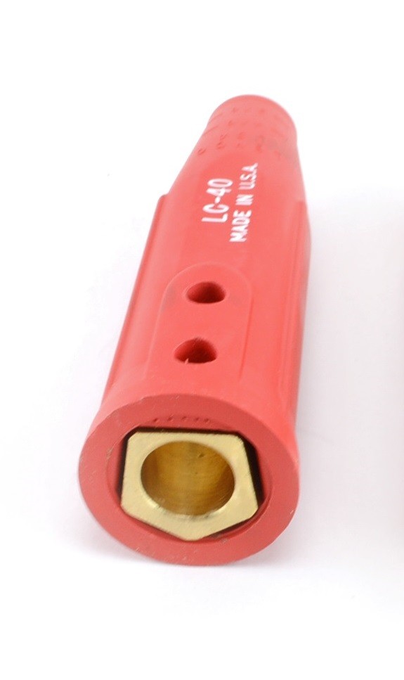 Single Red Female Cable Connector