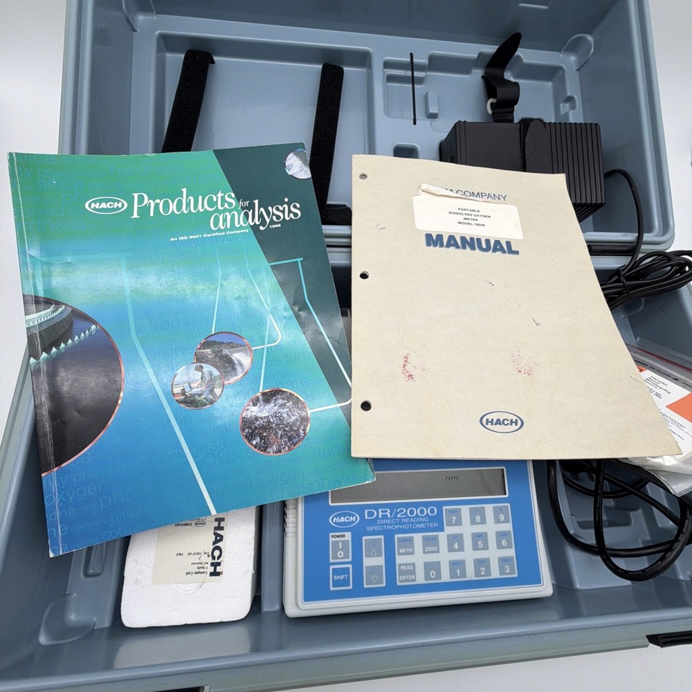 HACH DREL DR/2000 Direct Reading Spectrophotometer Water Testing Kit READ