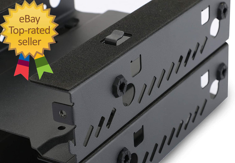 - Stackable 3.5" HDD Bracket Duo Pack Cases Ph-Hddkt_03 Black