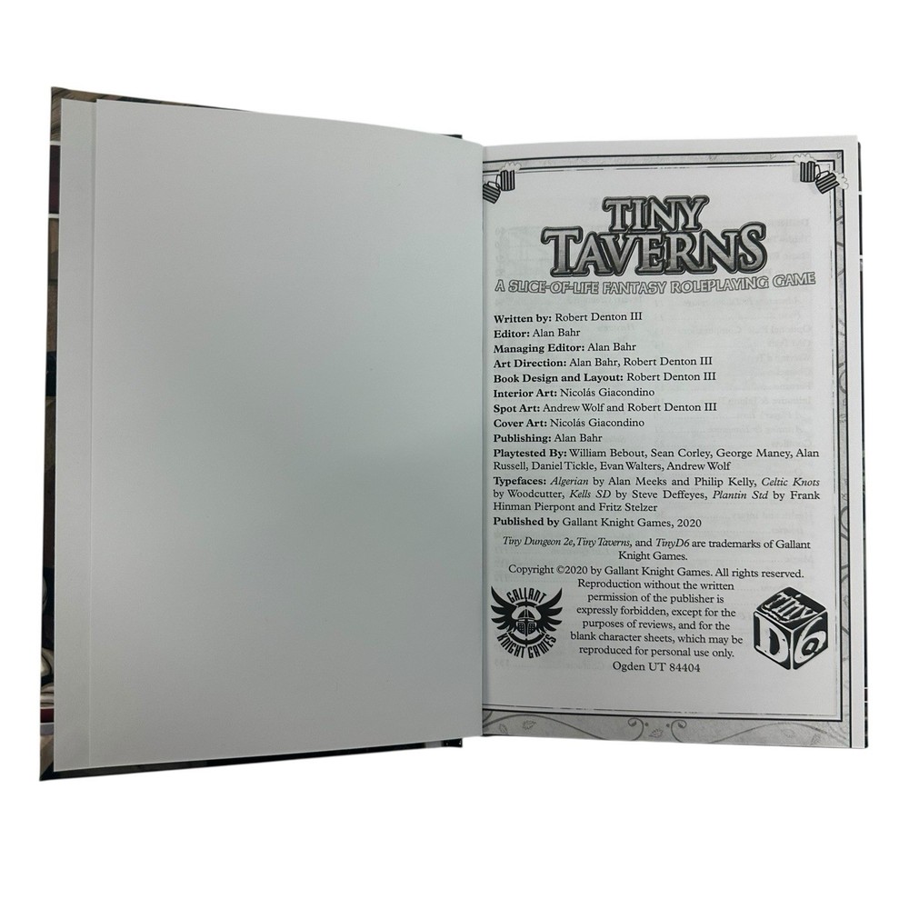 Tiny Taverns For TinyD6 From Gallant Knight Games