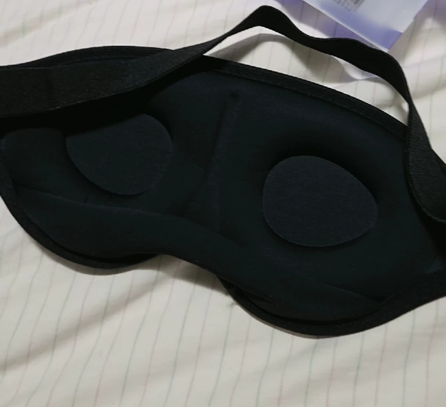 Eye Masks Two Pack Black For Sleep and Light Blocking