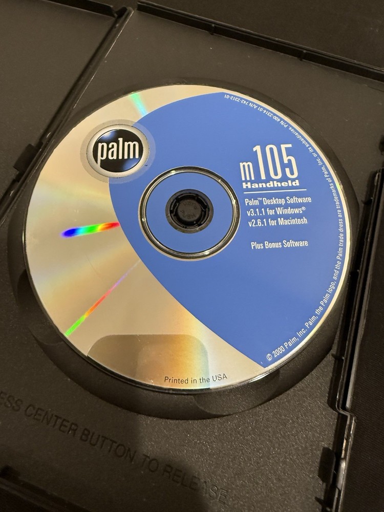 Palm m105 Software Driver Installation CD-ROM