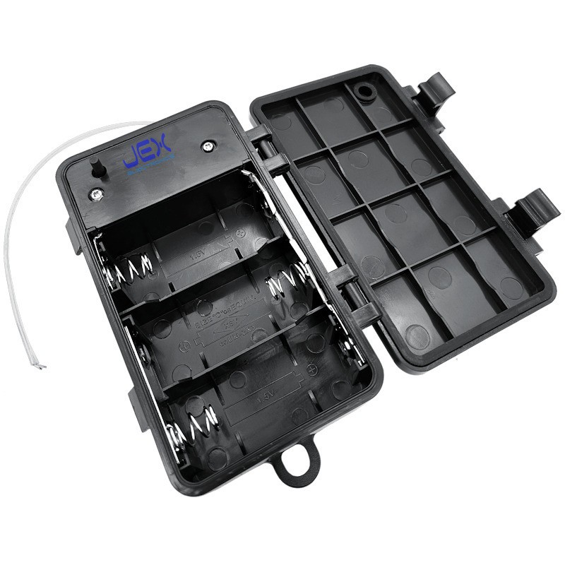 Waterproof Three/3X C DIY Battery Holder Case Box 4.5V With Power Switch & Timer