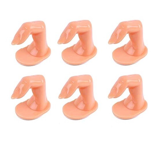 6 pcs Nail Practice Fingers Training Practice  Decoration Training for Acrylic