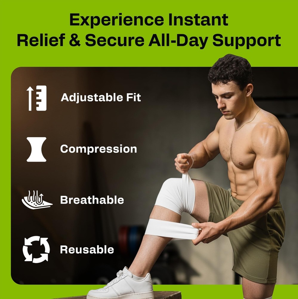 Elasticated Tubular Support Bandage - Reusable Compression Wrap for Joint Pai...