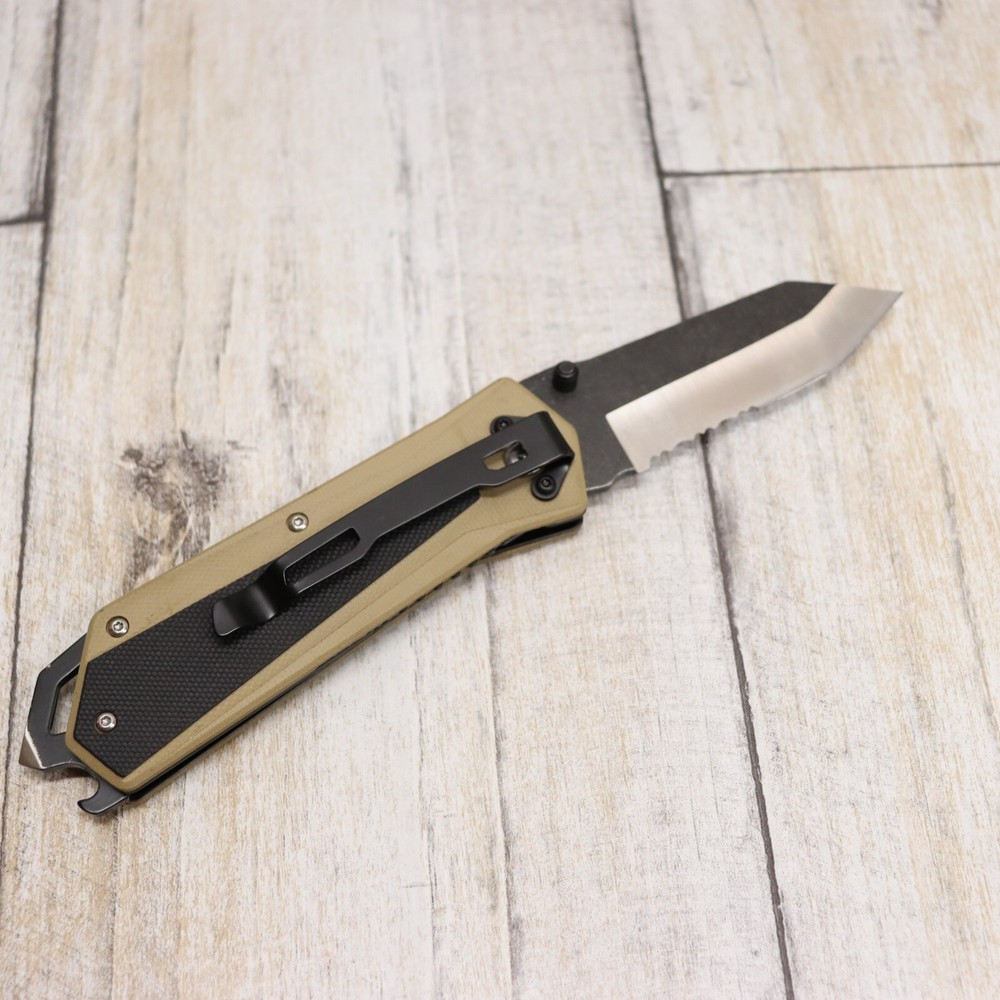 3" Spring Assisted Folding Pocket Knife Tactical Performance SS Blade G10 Handle