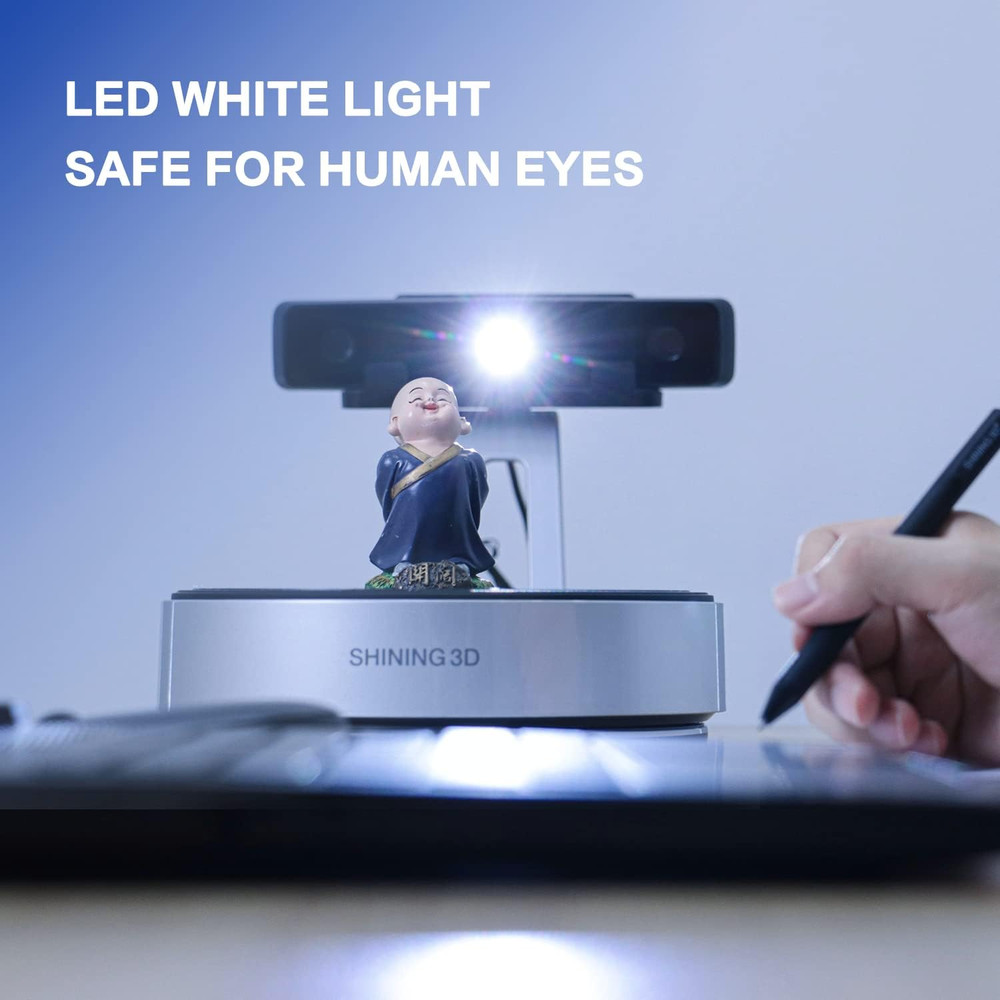 Shining3D [ -Sp V2 ] White Light Desktop 3D Scanner with Tripod and Scanning Sof