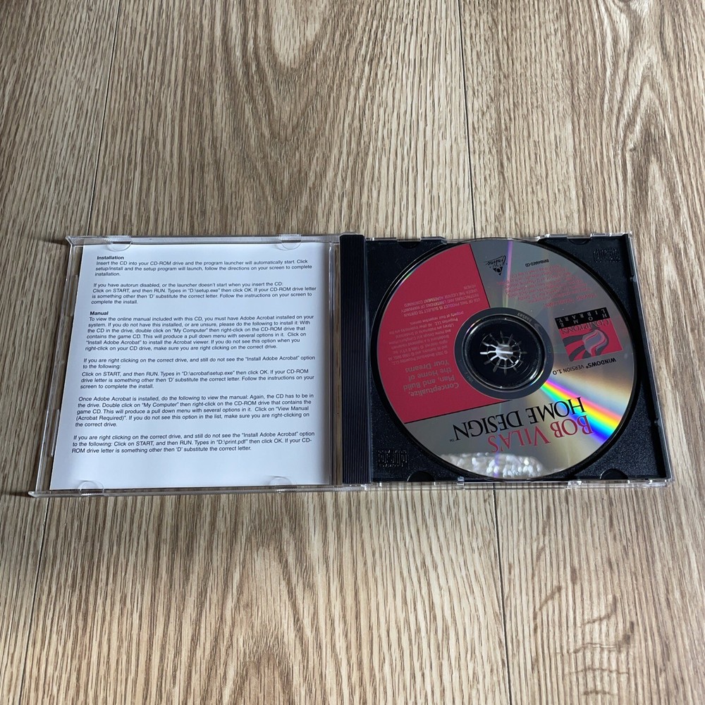 Bob Vila's Home Design Compton's Home Library 2 PC CD ROMS Windows 95