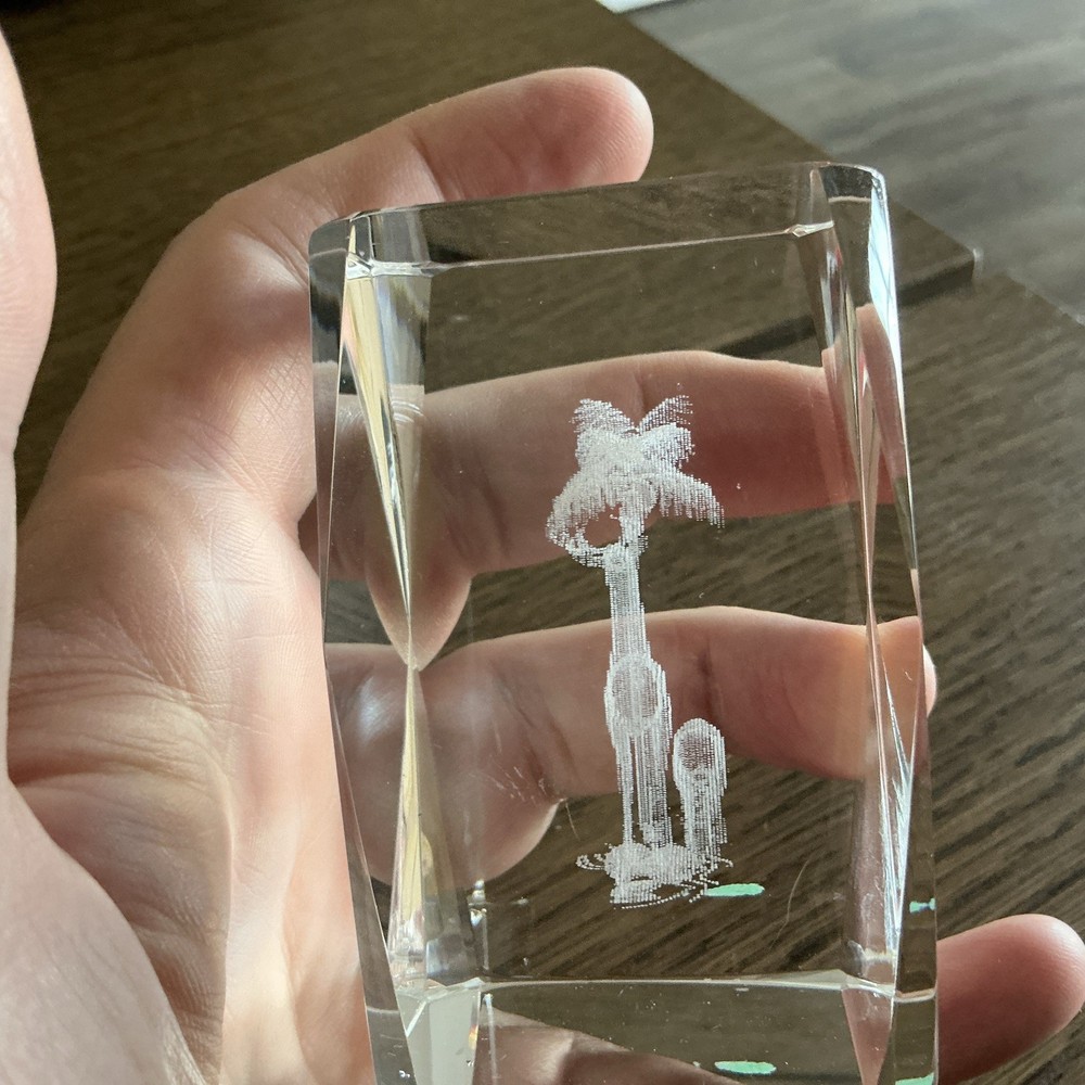 Decorative Deer And Palm Tree Figure - Florida