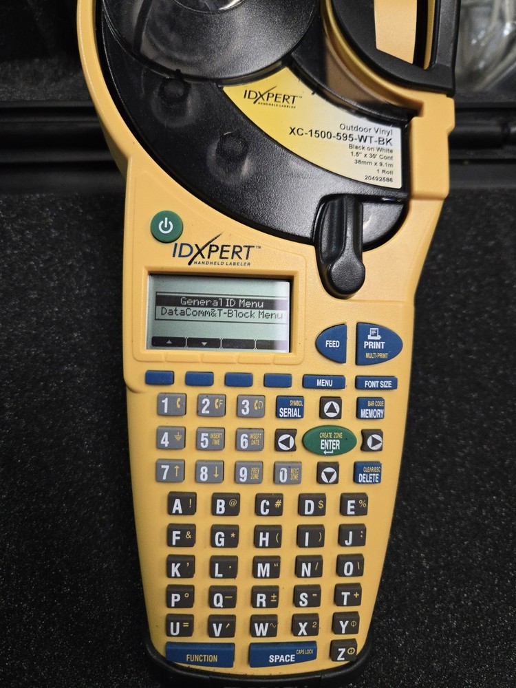 IDXPERT Labeler, Handheld Label Printer, with Case