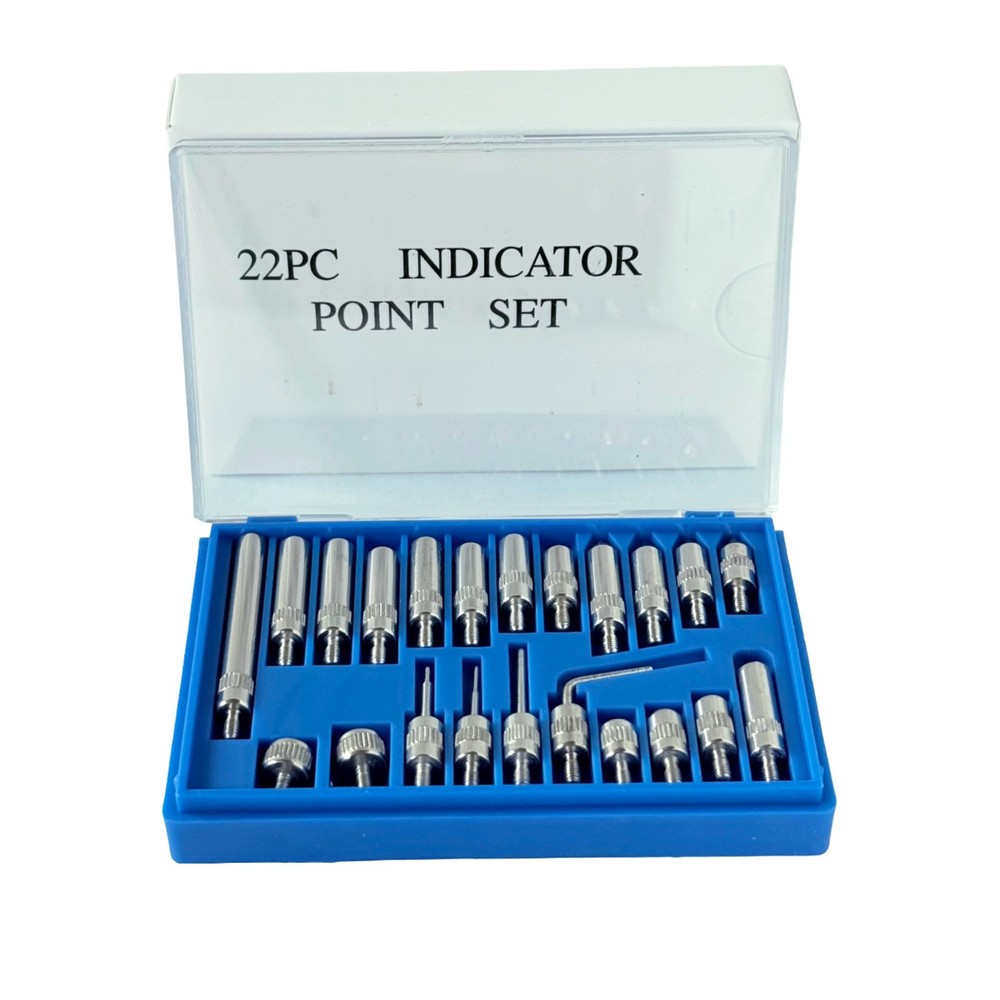 22PCS Dial Indicator Point Set Carbide Tips Indicator Contact Points motiospovat