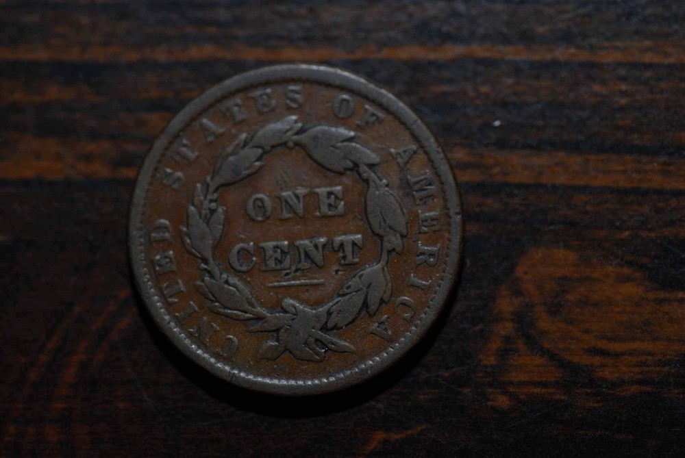 1837 Large Cent, 3rd Head, VG