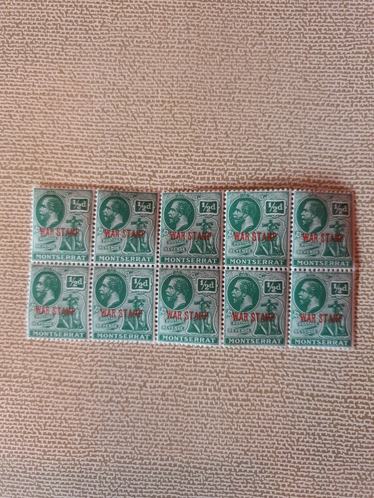 Montserrat 1917 Over Printed War Stamp