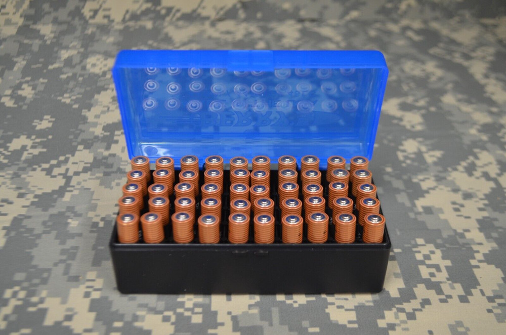 AAA Battery BERRY'S PLASTIC STORAGE CONTAINER BLUE COLOR Hold 50 AAA