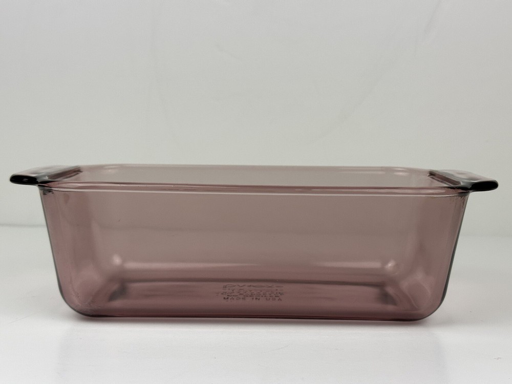 Pyrex 213-R Cranberry Rectangular 10 3/8” Casserole Loaf Pan 1.5 Qt/1.5L