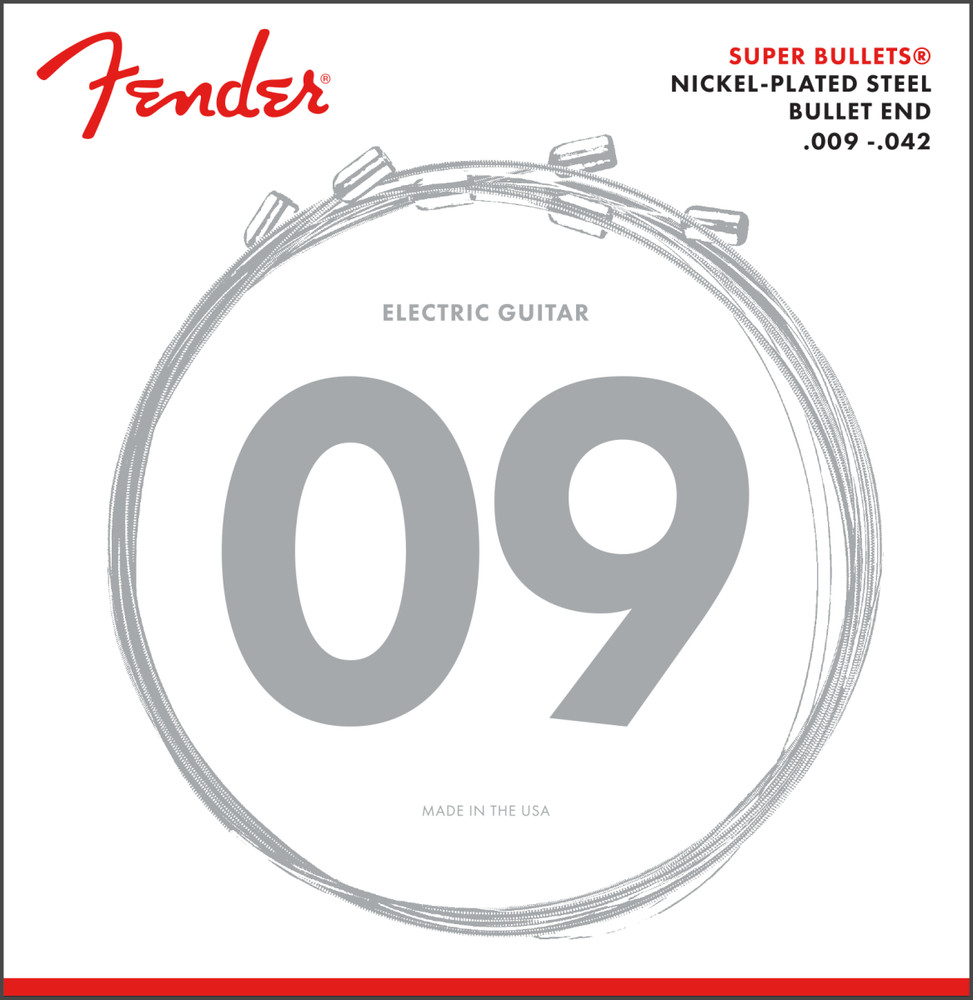 Fender 3250L Super Bullets Electric Guitar Strings Set - LIGHT 9-42
