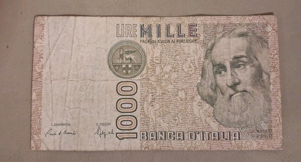 1982 Italy 1000 Lire Note