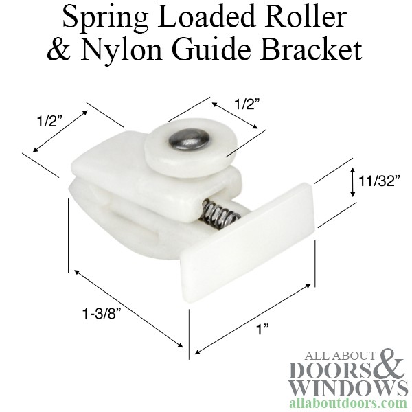 Spring Loaded Wheel Roller with Guide Bracket