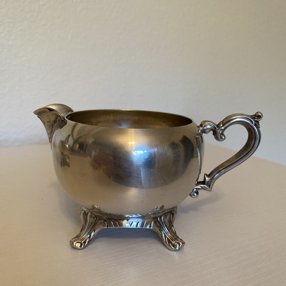 Vintage Silverplate Sugar & Creamer Set Footed – Replacement