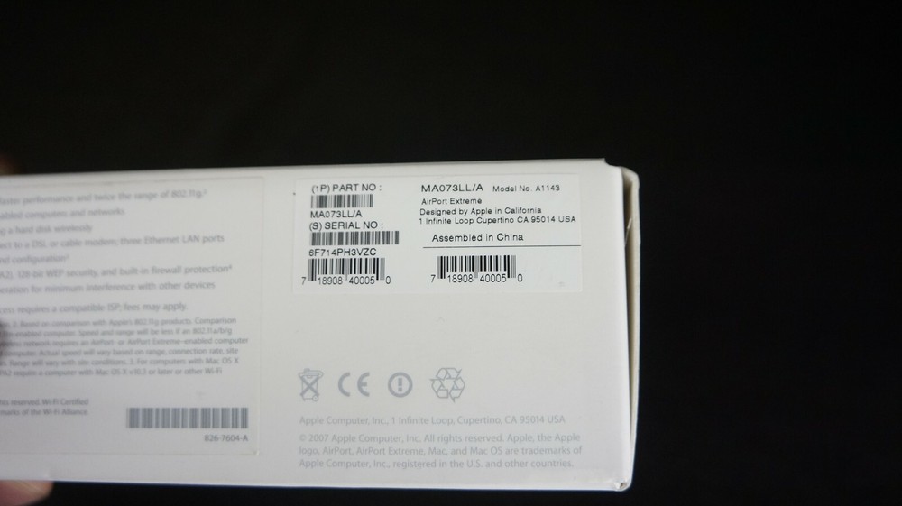 APPLE Model A1143 AIRPORT EXTREME
