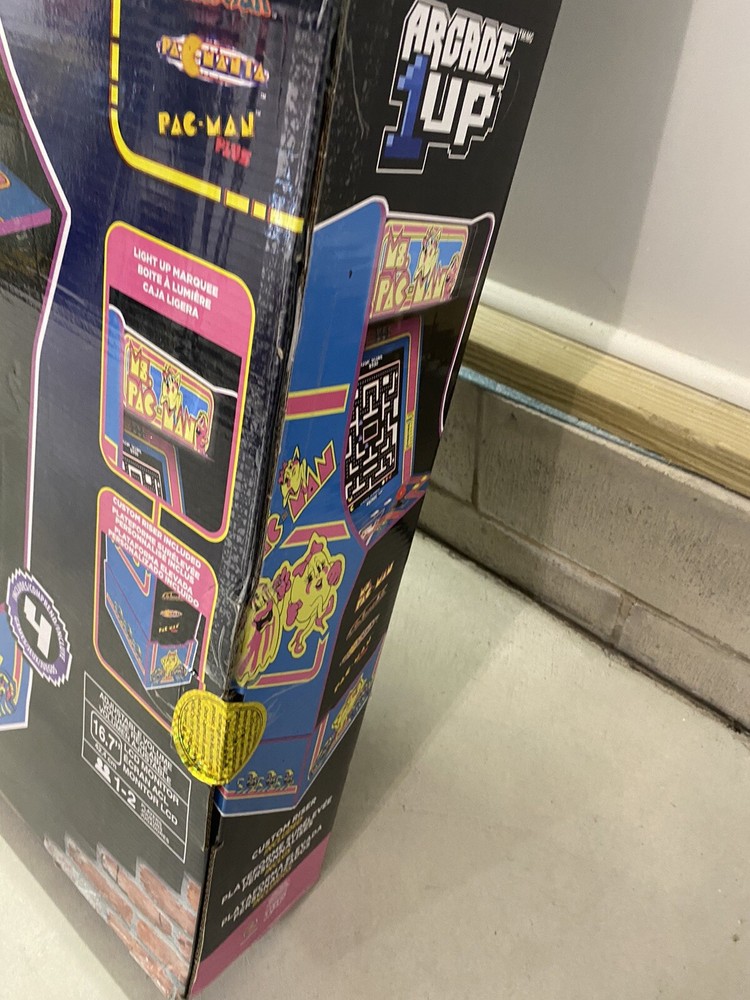 🕹️Arcade1up Ms. Pac-Man Arcade Machine With (4) Video Games + Riser🕹️