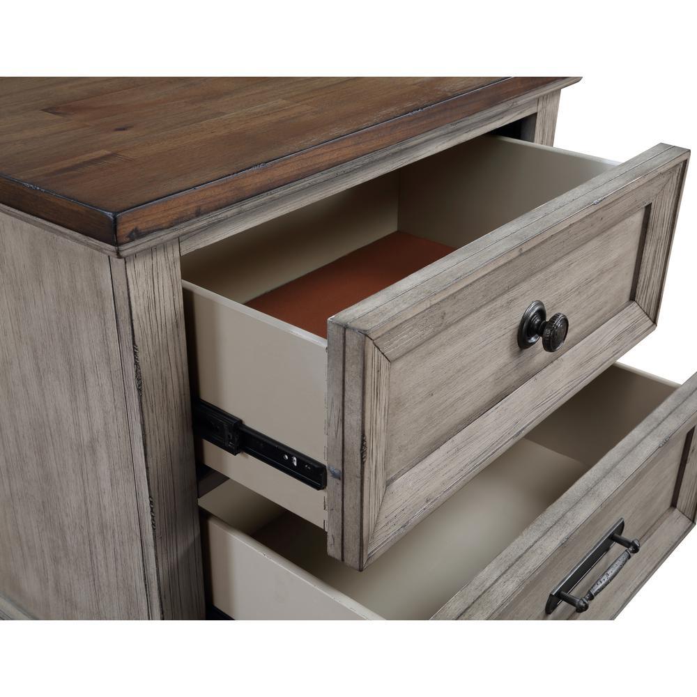 Mariana Nightstand W/Usb-Vintage Creme