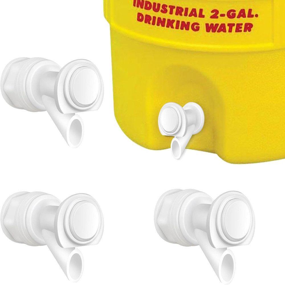 3Pcs Push Button Water Spigot Cooler Spigot Replacement, Reusable Water Spigot C