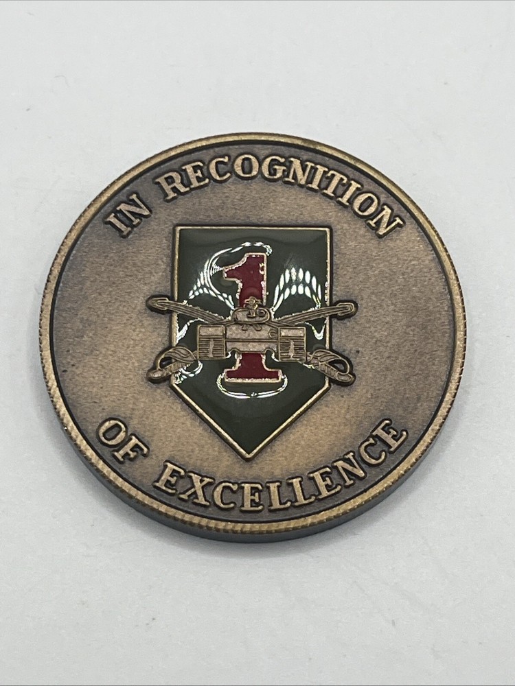 US Army 1st Infantry Division Commanding General Coin For Excellence