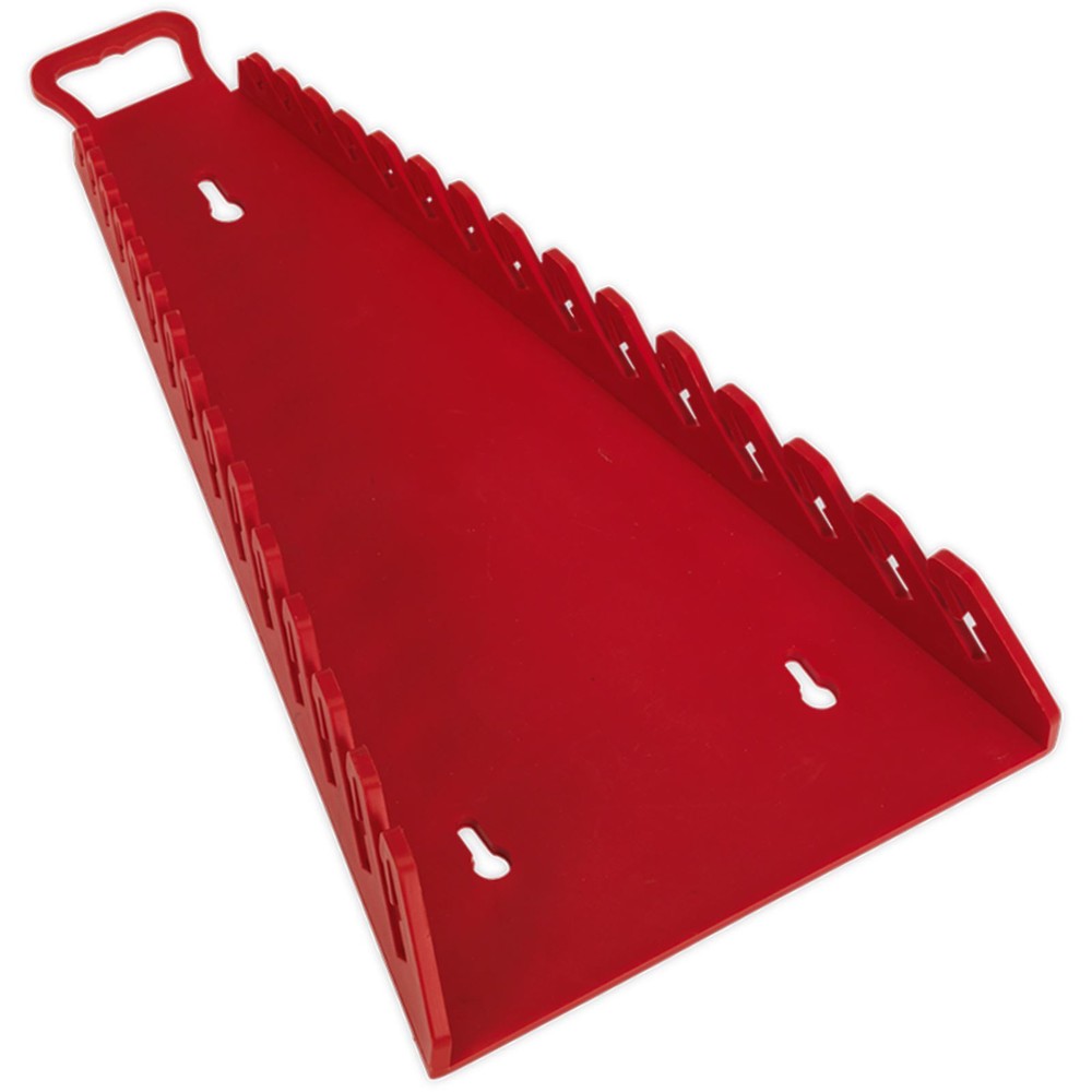Sealey 15 Capacity Reverse Spanner Rack Non Marking Wall Mounted Storage