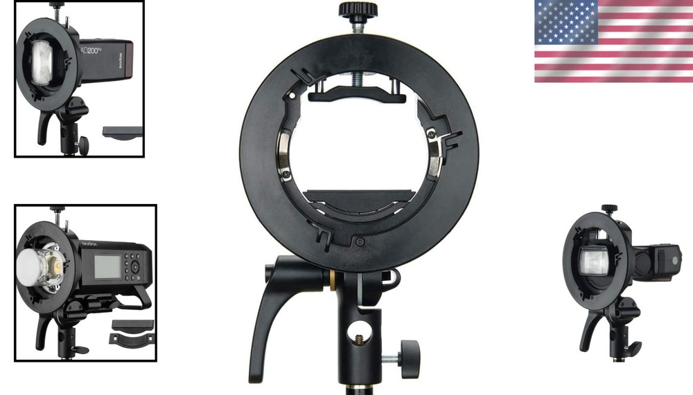 Versatile S2 Speedlite Bracket, Lightweight, with Bowens Mount for Professionals