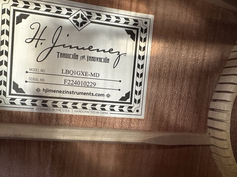 H. Jimenez LBQ1GXE-MD Classical Guitar 6 String Standard Silver