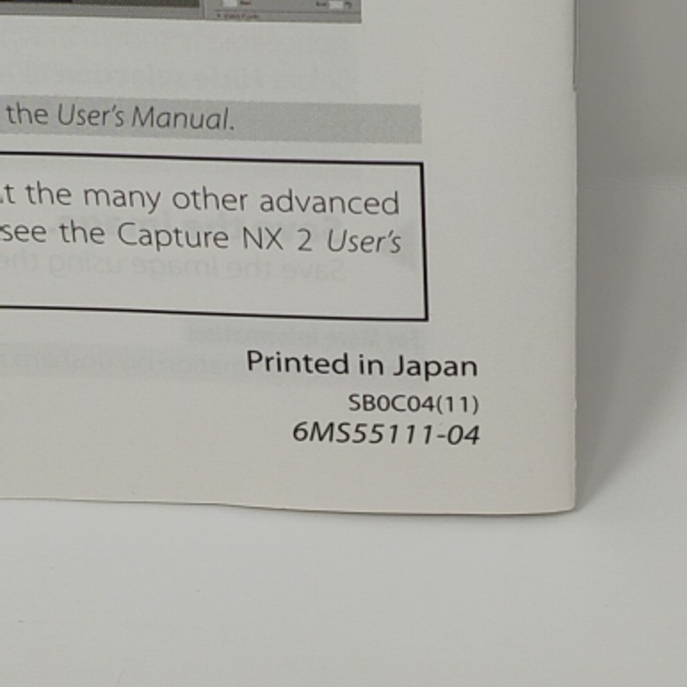 Nikon Capture NX2 Photo Editing Software CD-ROM Windows Mac Big Box PC