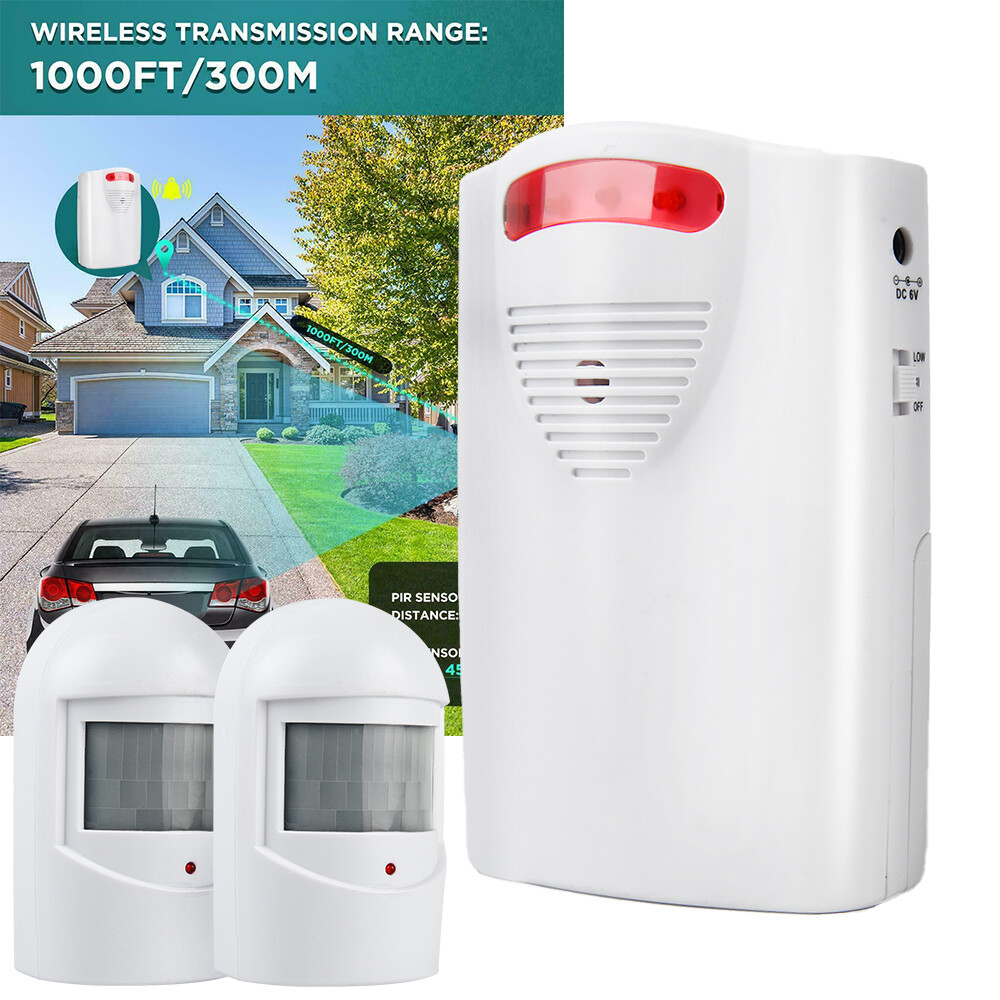 600FT Wireless Motion Sensor System Driveway Alarm Alert Security Indoor