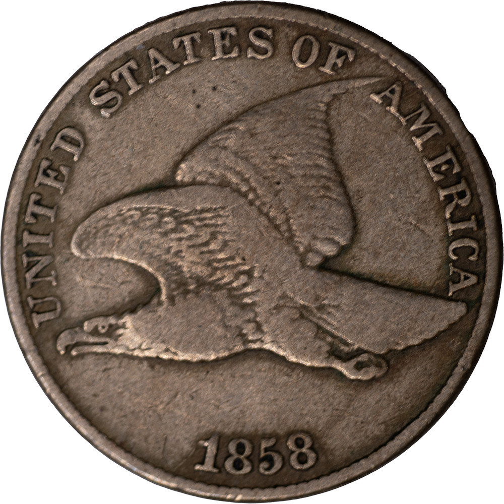 1858 Flying Eagle Cent ~ VF