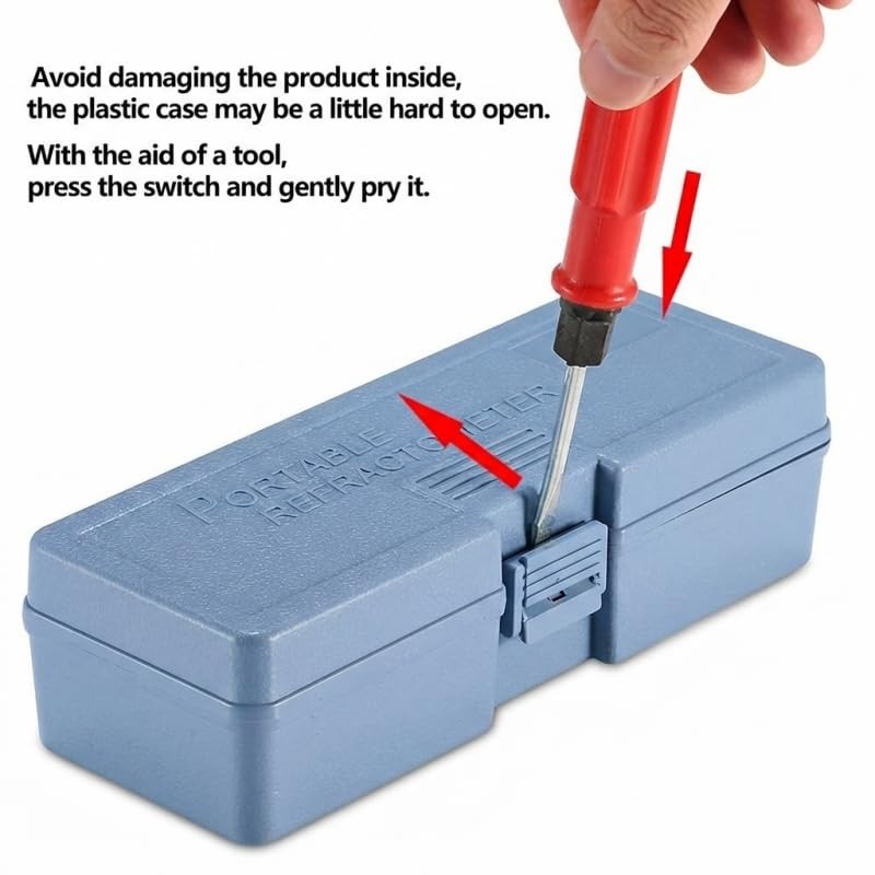 0–90% Brix Refractometer with ATC, High-Accuracy Ultra-Wide Range Sugar Teste...