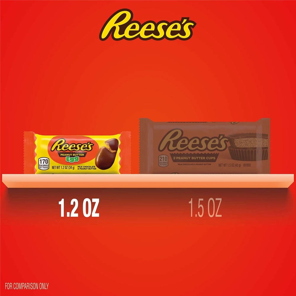 REESE'S Milk Chocolate Peanut Butter Eggs, Easter Basket 36 Count