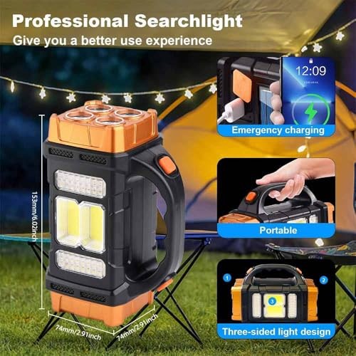 Premium High Lumens LED Work Light – Multipurpose Flashlight with Yellow