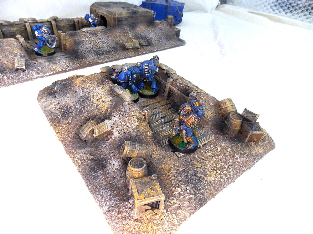 WARGAMING TERRAIN PAINTED ADVANCE ORDERS TRENCH SYSTEM